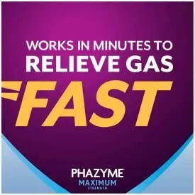 Phazyme Maximum Strength Gas and Bloating Relief 36 Fast GELS Pack of 3 | 250 mg Simethicone & 750 mg Calcium Carbonate | Fast-Acting Chewable Relief - view 9