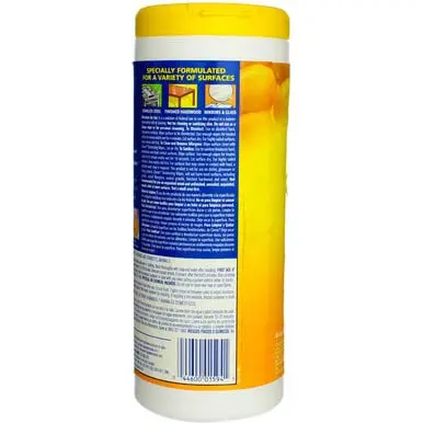 Clorox Disinfecting Wipes Lemon 35CT | Thick, 99.9% Germ Kill, Bleach-Free, Multi-Surface (enables 210 wipes, 2.27kg) - view 7