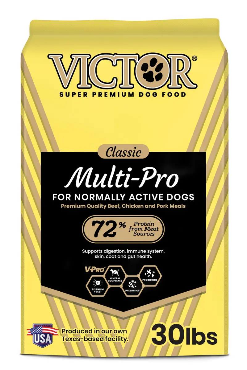 VICTOR Multi-Pro Gluten Free Dry Dog Food - Beef, Chicken & Pork, 30 lb | Multi-Protein, All Breeds & Life Stages - main product image