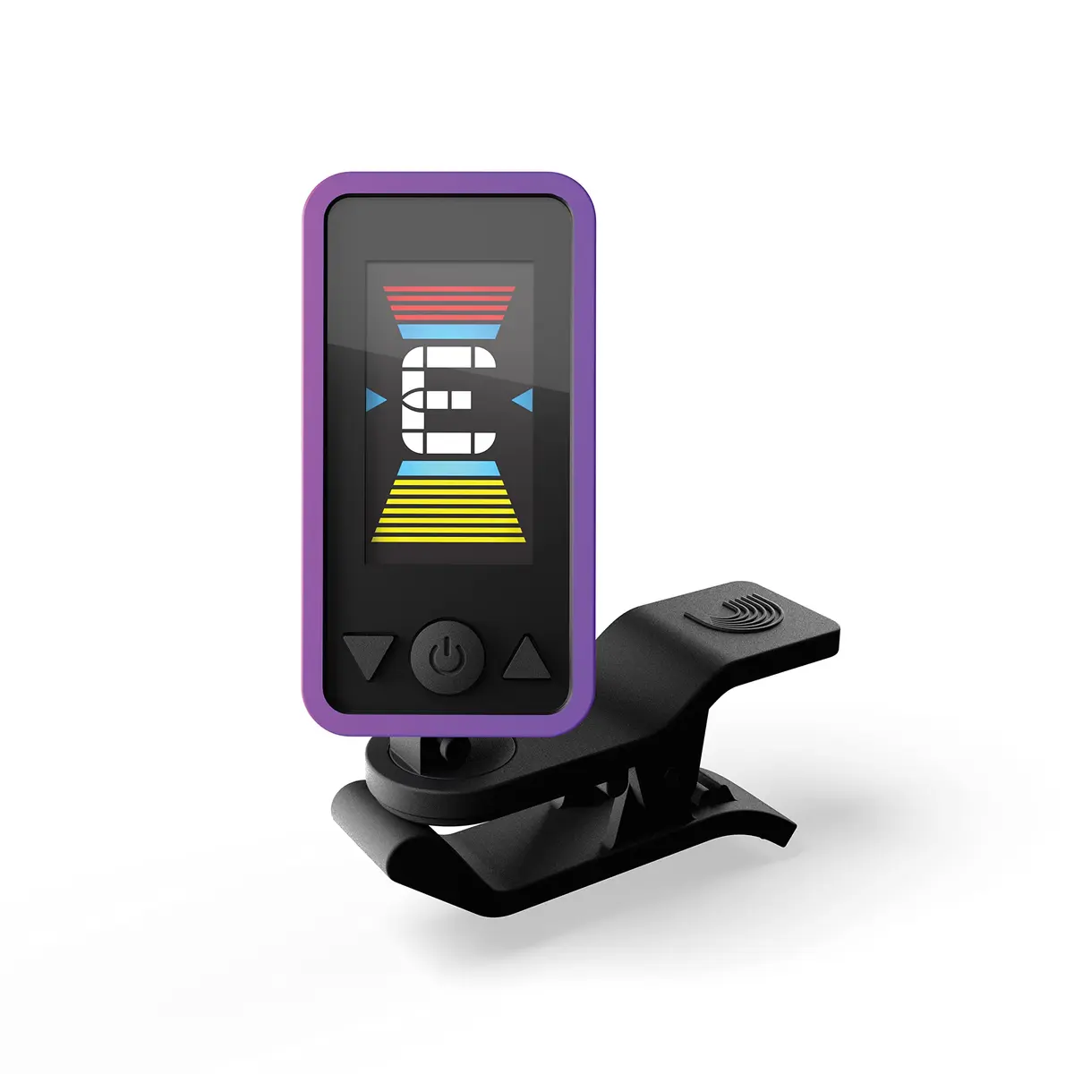 D'Addario Eclipse Clip-On Guitar Tuner, Purple | Accurate Chromatic Tuning for Guitar, Bass, Ukulele - main product image