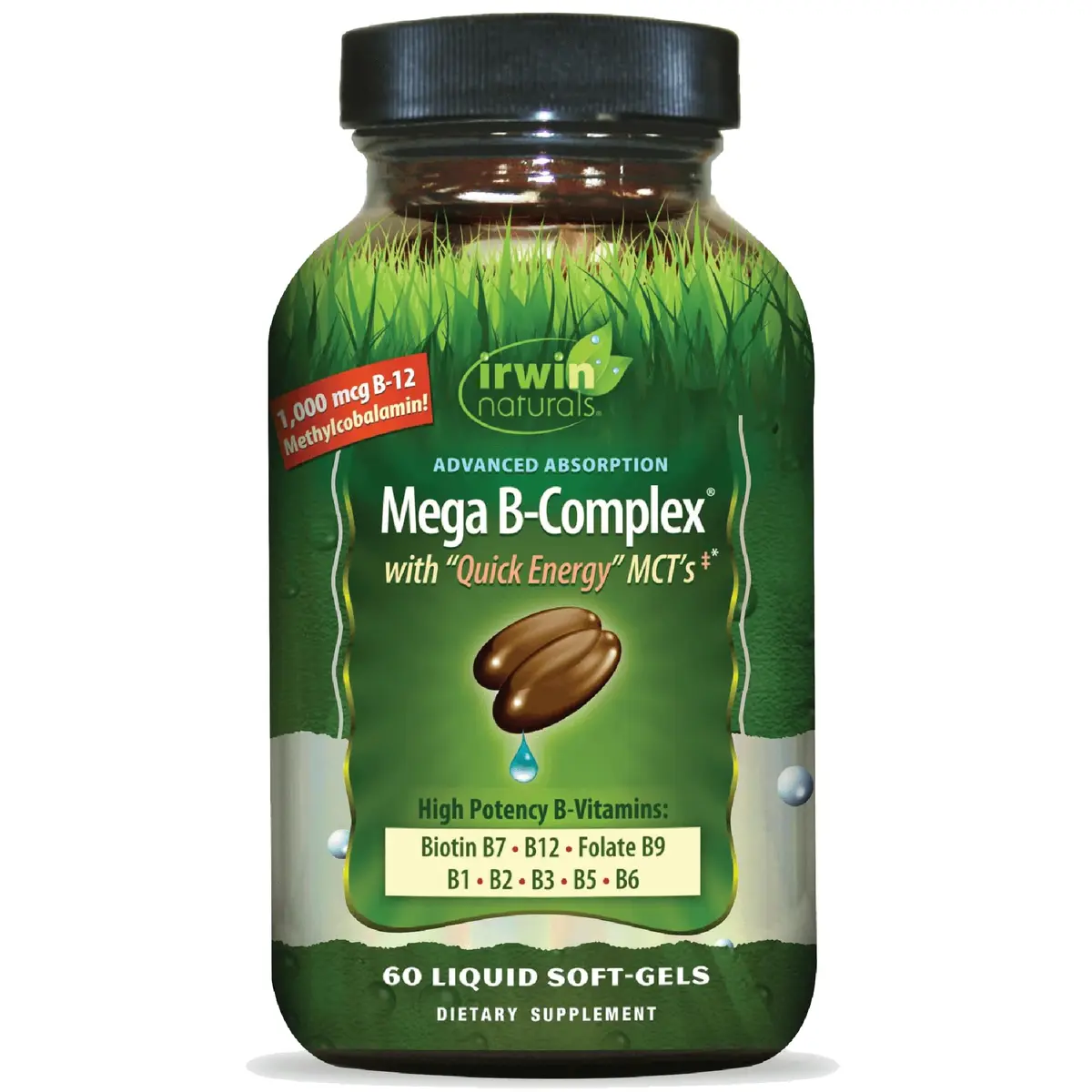 Irwin Naturals Quick Release B-12 Extra Cellular Energy Support | 60 Count - main product image