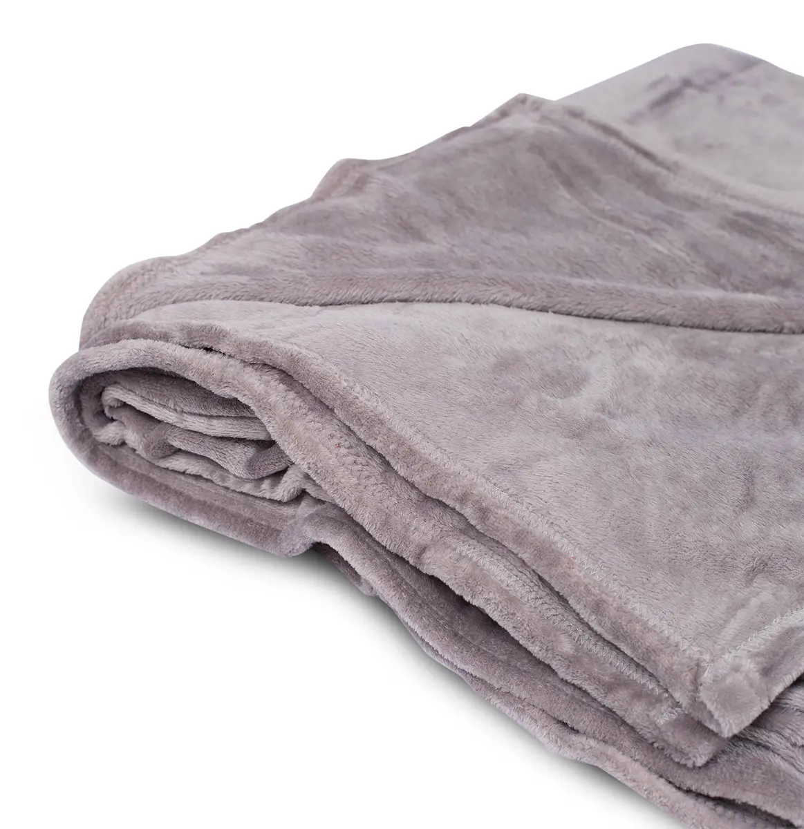 BIRDROCK HOME Plush Throw Blanket Grey 90x90 | Ultra Soft Microfiber Couch & Travel - view 2
