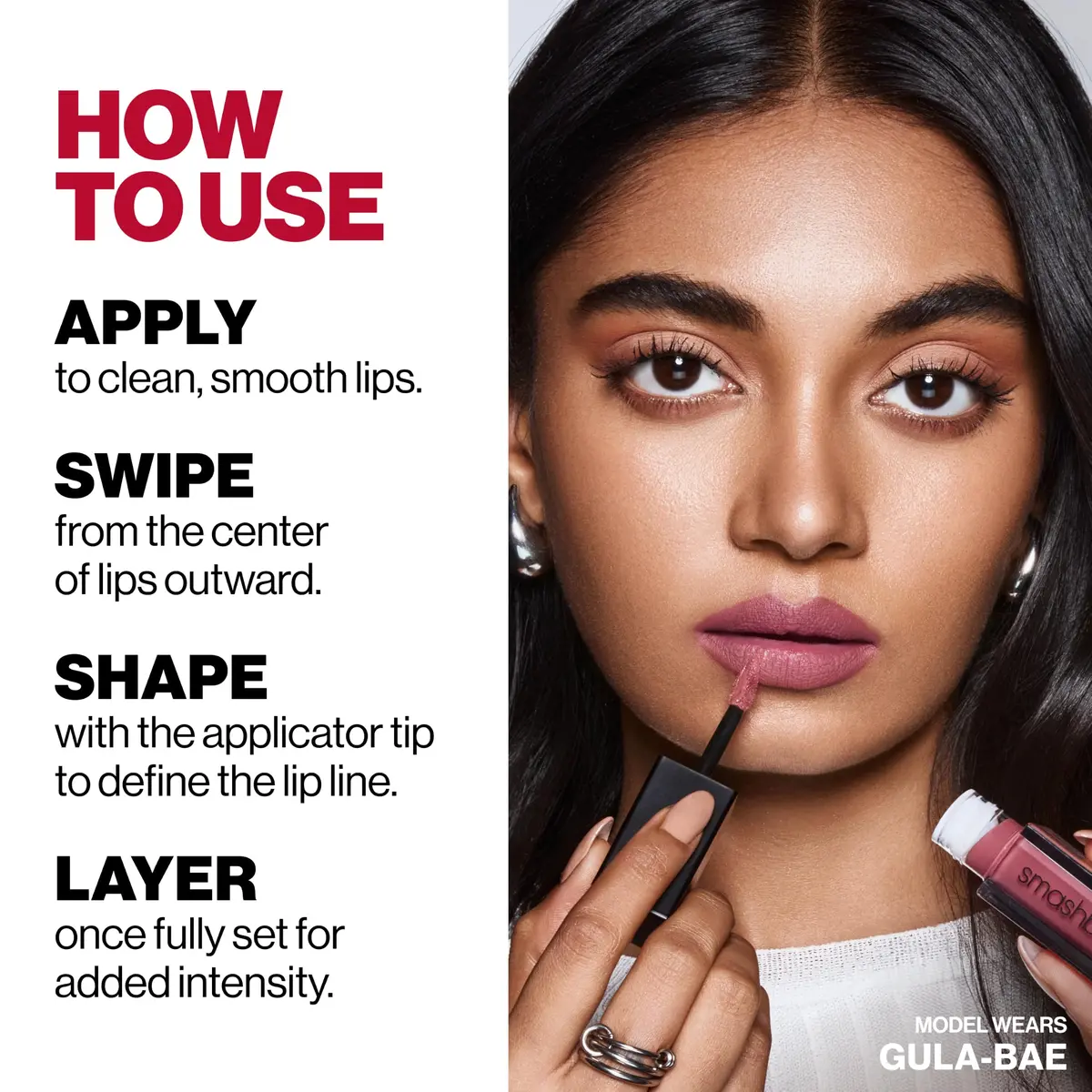 Smashbox Always On Longwear Matte Liquid Lipstick | Waterproof, 0.14 Fl Oz | Velvety Matte Finish - view 3
