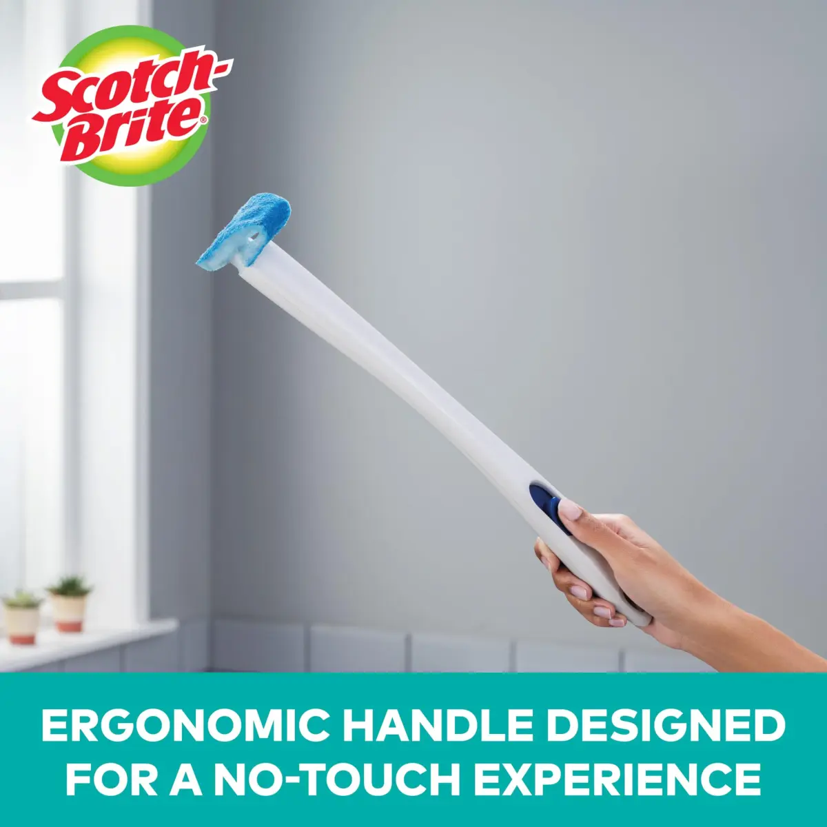 Scotch-Brite Disposable Toilet Scrubber Starter Kit with 5 Refills | Built-in Bleach-Free Cleaner - view 2
