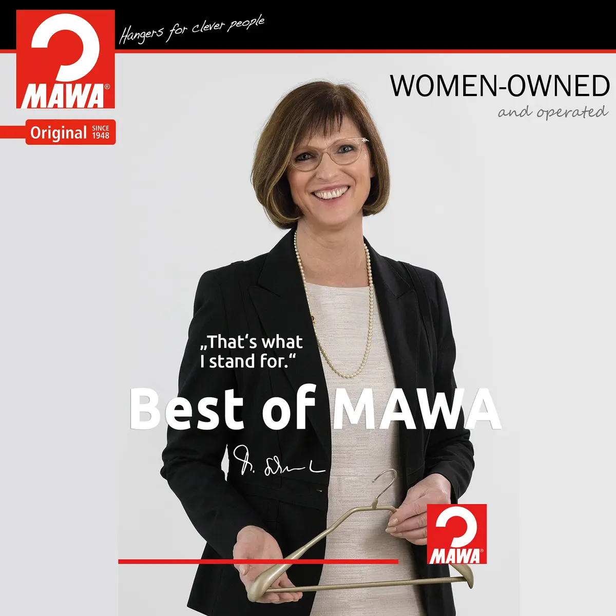 MAWA Clothes Hanger Euro Ultra-Thin Non-Slip Space Saving White | Supports 8 lbs, Maximize Closet Space - view 6