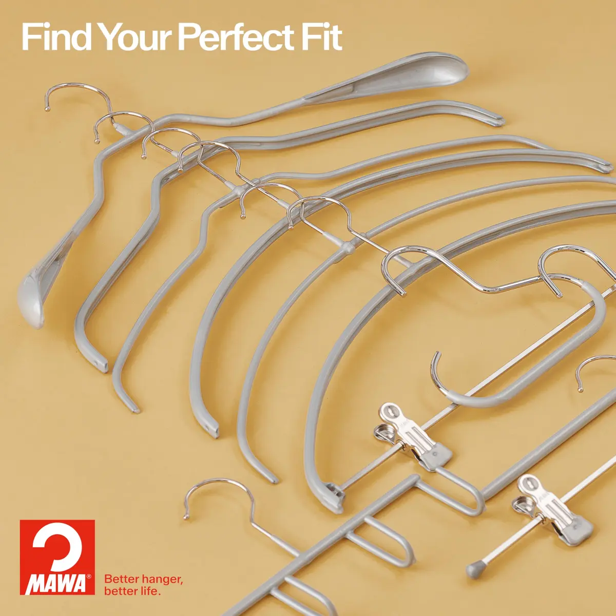 MAWA Silhouette Ultra-Thin Series Non-Slip Space Saving Shirt Hanger 20 Pack | German Quality & Space Maximize - view 3