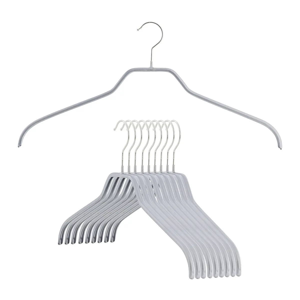 MAWA Silhouette Series Clothes Hanger 10 Pack | Non-Slip Space Saving Support - main product image