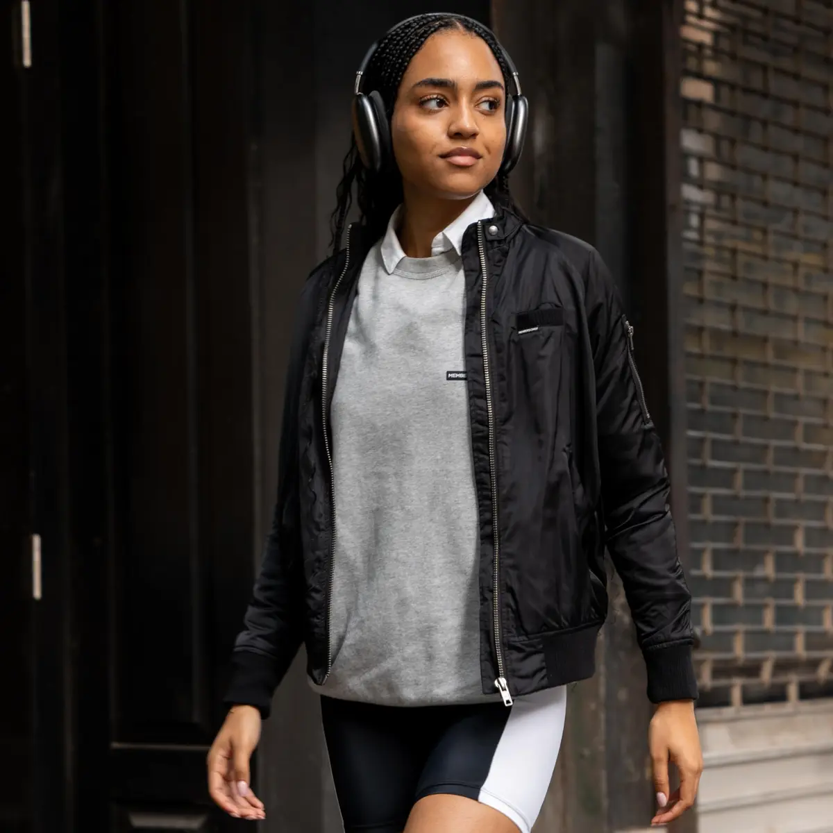 Members Only Iconic Boyfriend Jacket for Women with Satin Finish (Black, Small) | Relaxed Fit, Satin Look, Durable - view 3