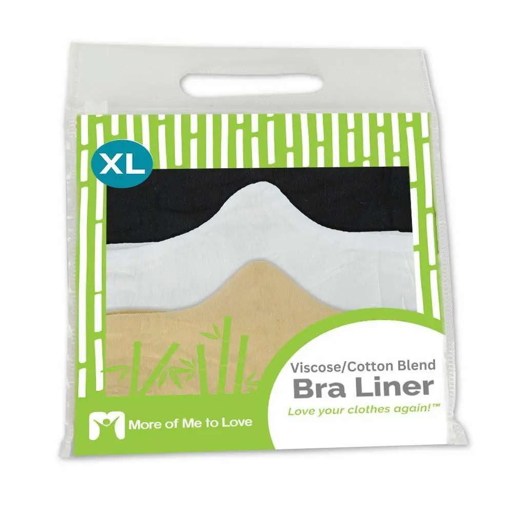 More of Me to Love Viscose & Cotton Bra Liner 3-Pack Medium | Wicking, Odor-Proof for Women - view 7