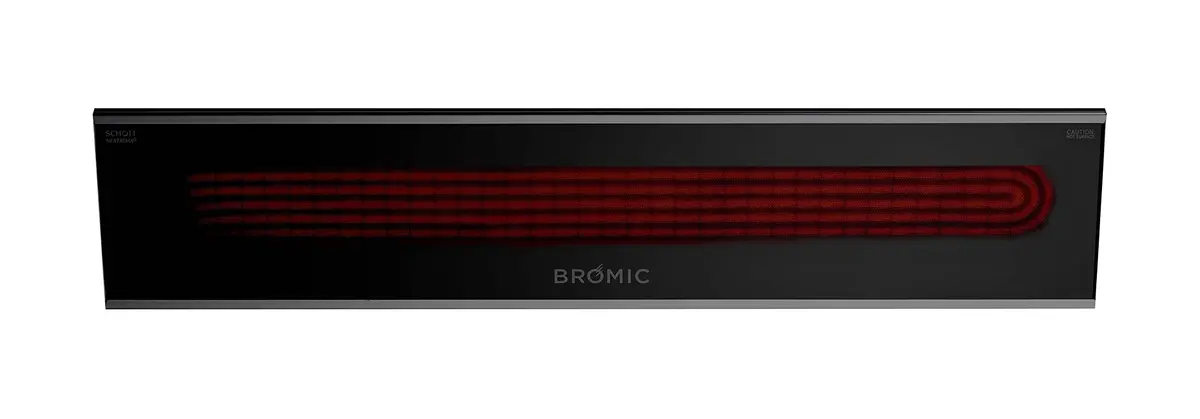 Bromic Platinum Smart Heat 2300W Electric Patio Heater - Radiant Infrared, 220V-240V, Black Finish - main product image