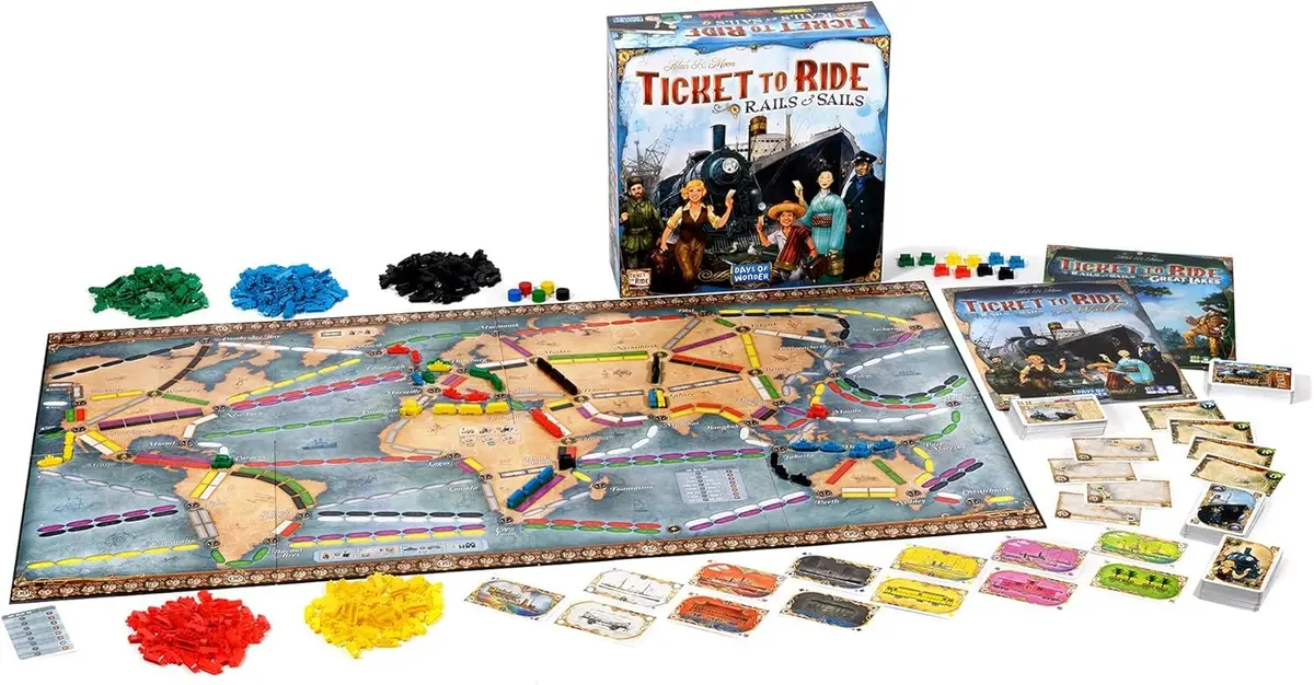 Asmodee Ticket to Ride Rails & Sails Board Game | Family Strategy Fun for Kids & Adults, Ages 10+ - view 2
