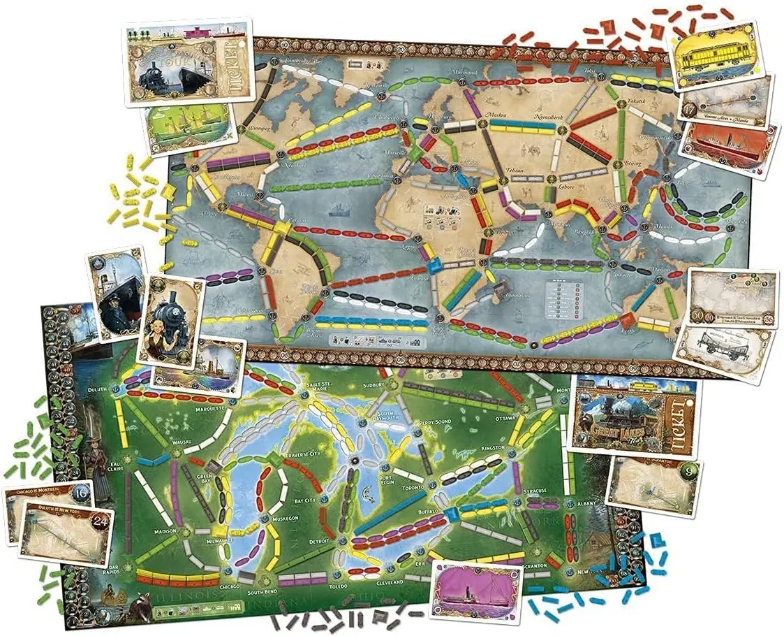 Asmodee Ticket to Ride Rails & Sails Board Game | Family Strategy Fun for Kids & Adults, Ages 10+ - view 3