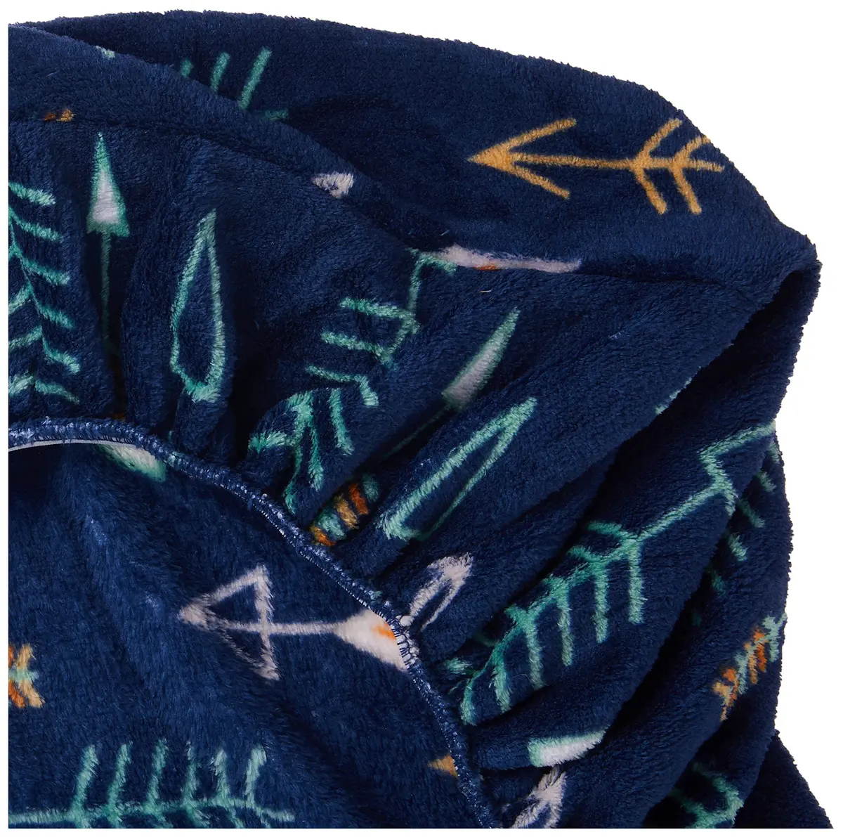 NoJo Aztec Changing Pad Cover | Ultra-Soft Velboa Fabric, 32x16x4 Inch, Navy Arrow Design - view 4
