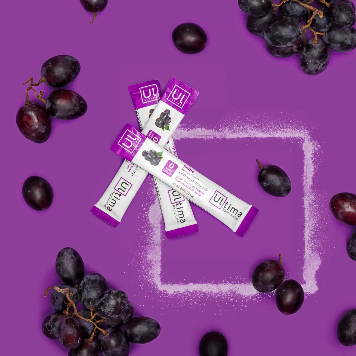 Ultima Replenisher Hydrating Electrolyte Powder Grape 20 Stickpacks | Replenishes Electrolytes with 6 Key Minerals & Vitamin C - view 3