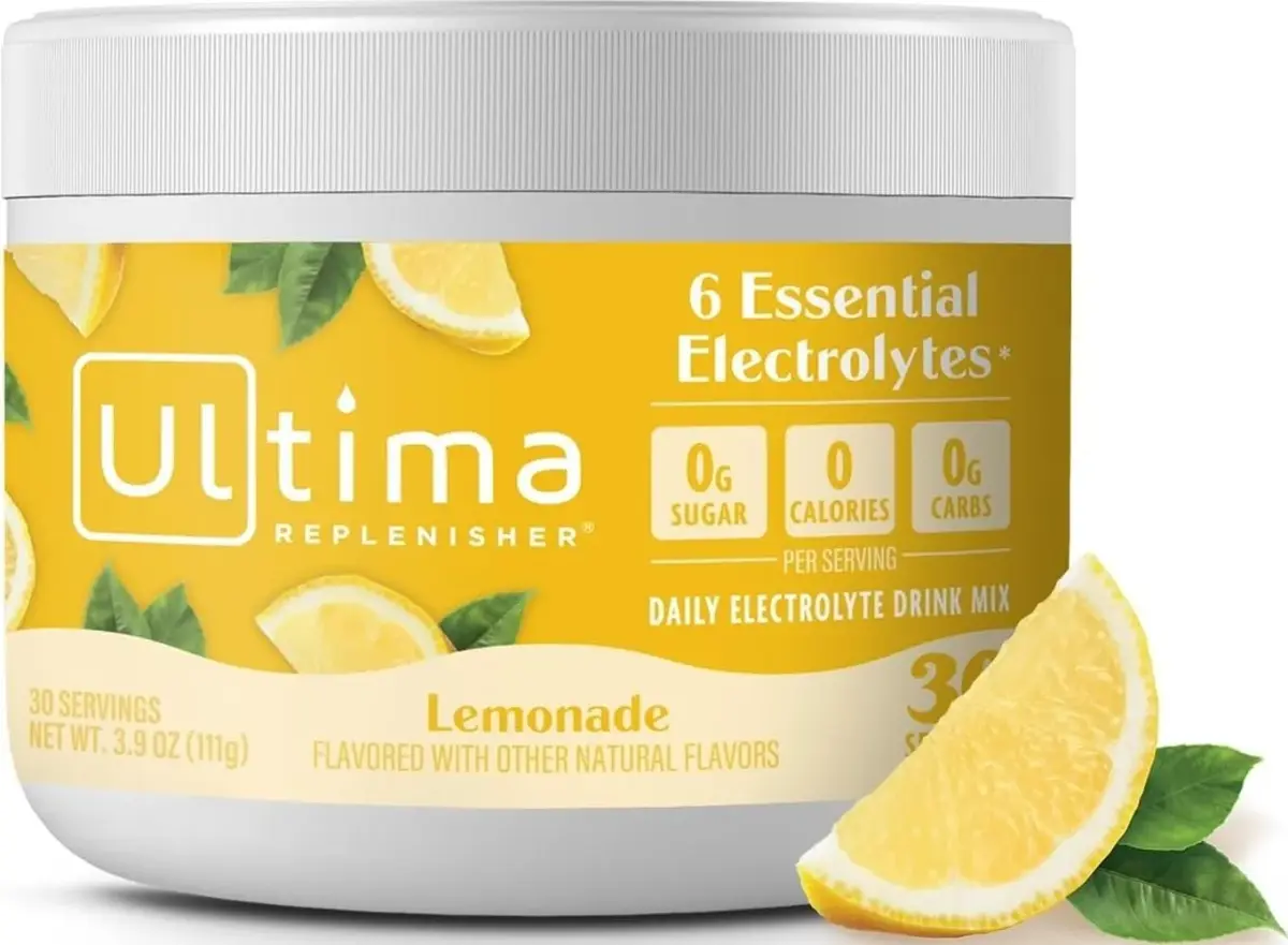 Ultima Replenisher Lemonade Electrolytes Powder 3.7 oz (105 g) | Zero Sugar Hydration - main product image