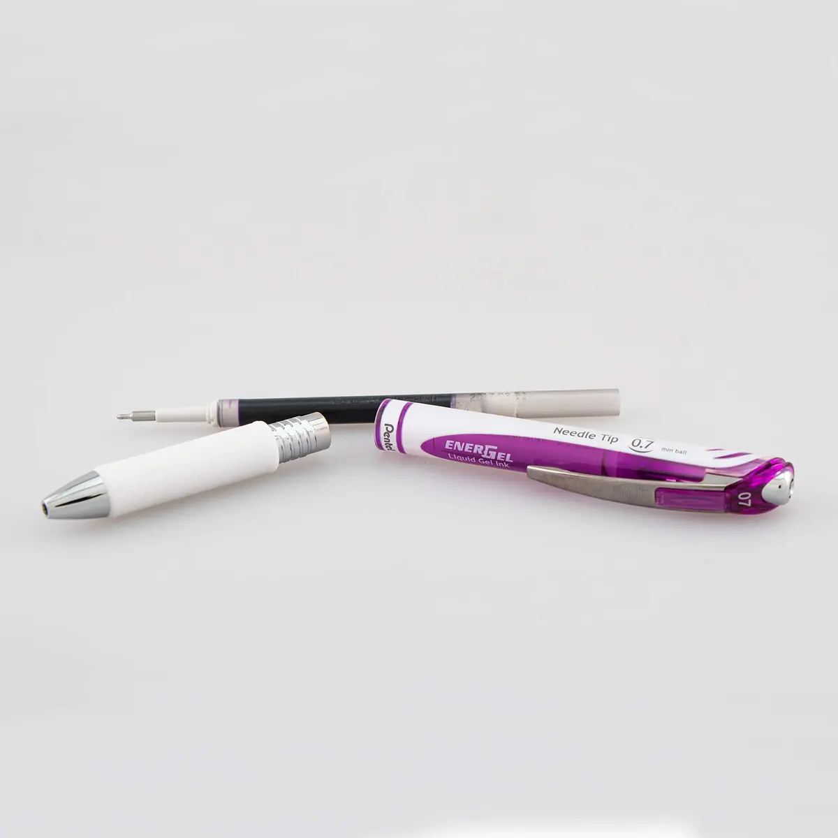 Pentel EnerGel Pearl RTX Retractable Gel Pen, 0.7mm Needle Tip, 2 Pack, Violet Ink | Smooth Ink Flow - view 5