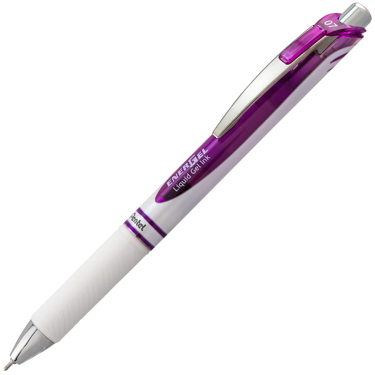 Pentel EnerGel Pearl RTX Retractable Gel Pen, 0.7mm Needle Tip, 2 Pack, Violet Ink | Smooth Ink Flow - view 2