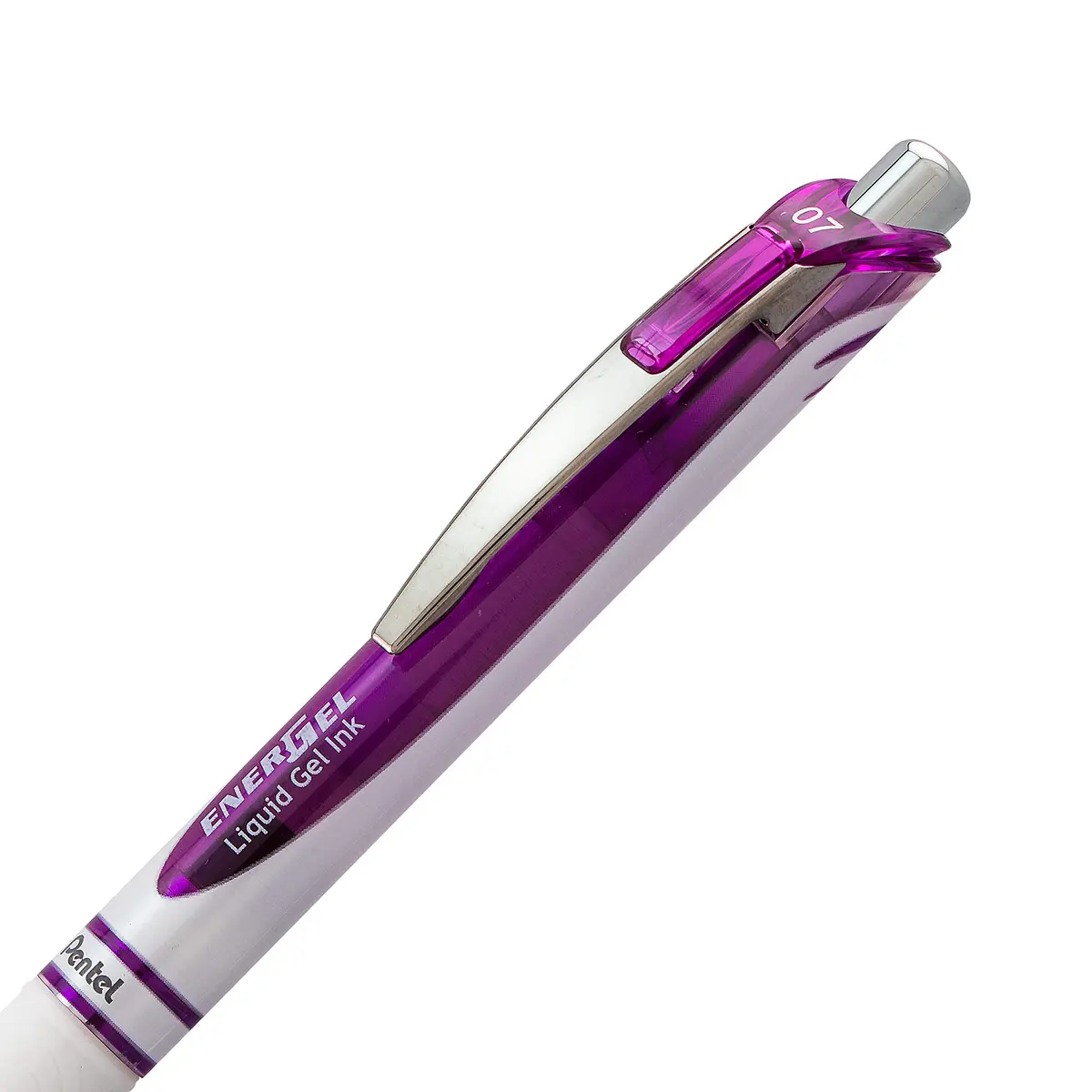 Pentel EnerGel Pearl RTX Retractable Gel Pen, 0.7mm Needle Tip, 2 Pack, Violet Ink | Smooth Ink Flow - view 3