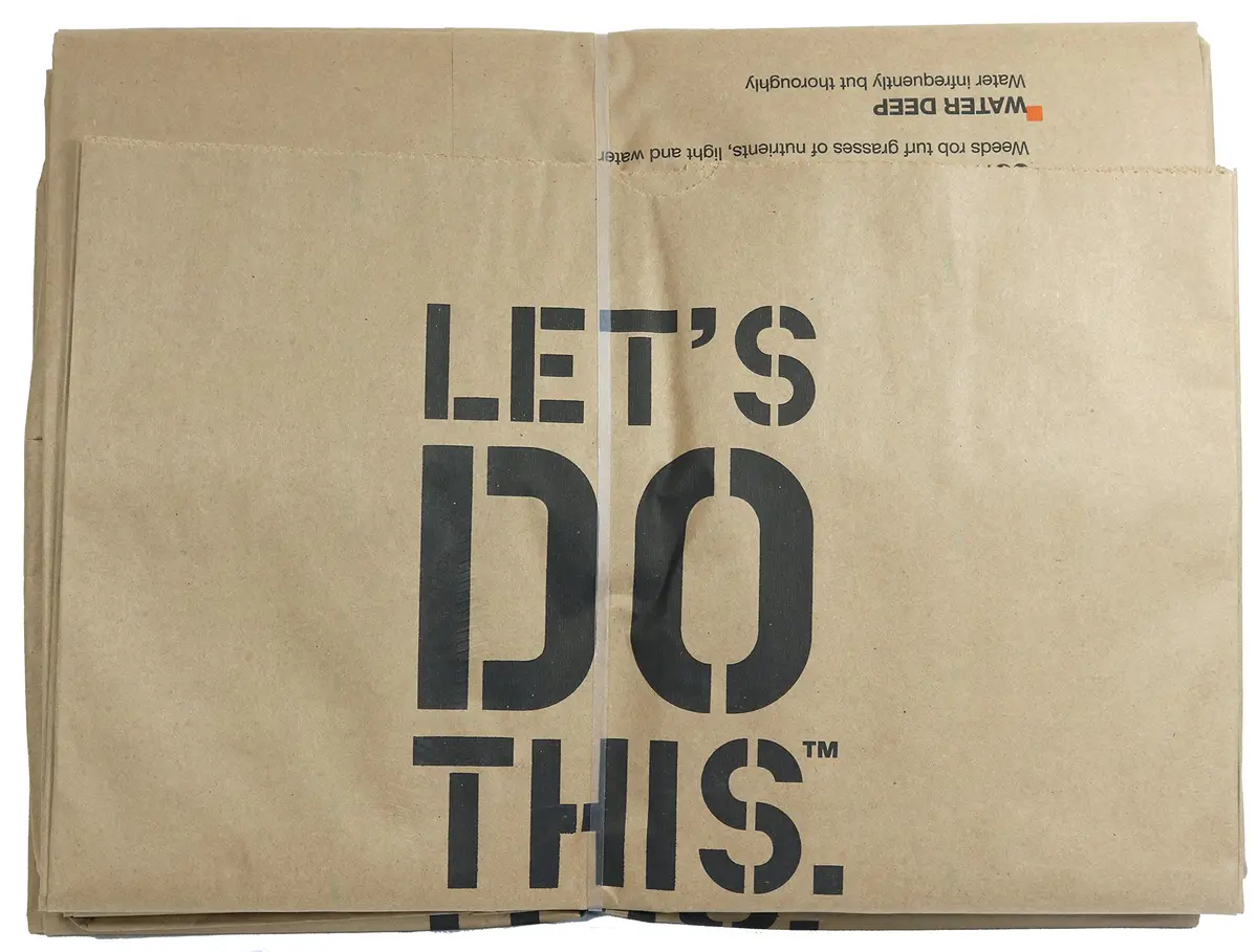 Home Depot Heavy Duty Brown Paper Lawn & Refuse Bags 30 Gallon | Biodegradable, Tear-Resistant (15 Lawn Bags) - view 5