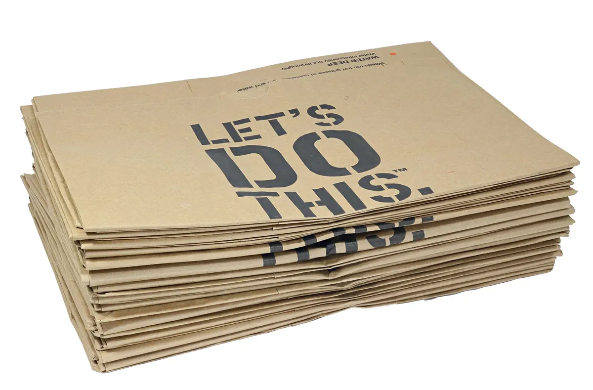 Home Depot Heavy Duty Brown Paper Lawn & Refuse Bags 30 Gallon | Biodegradable, Tear-Resistant (15 Lawn Bags) - view 6