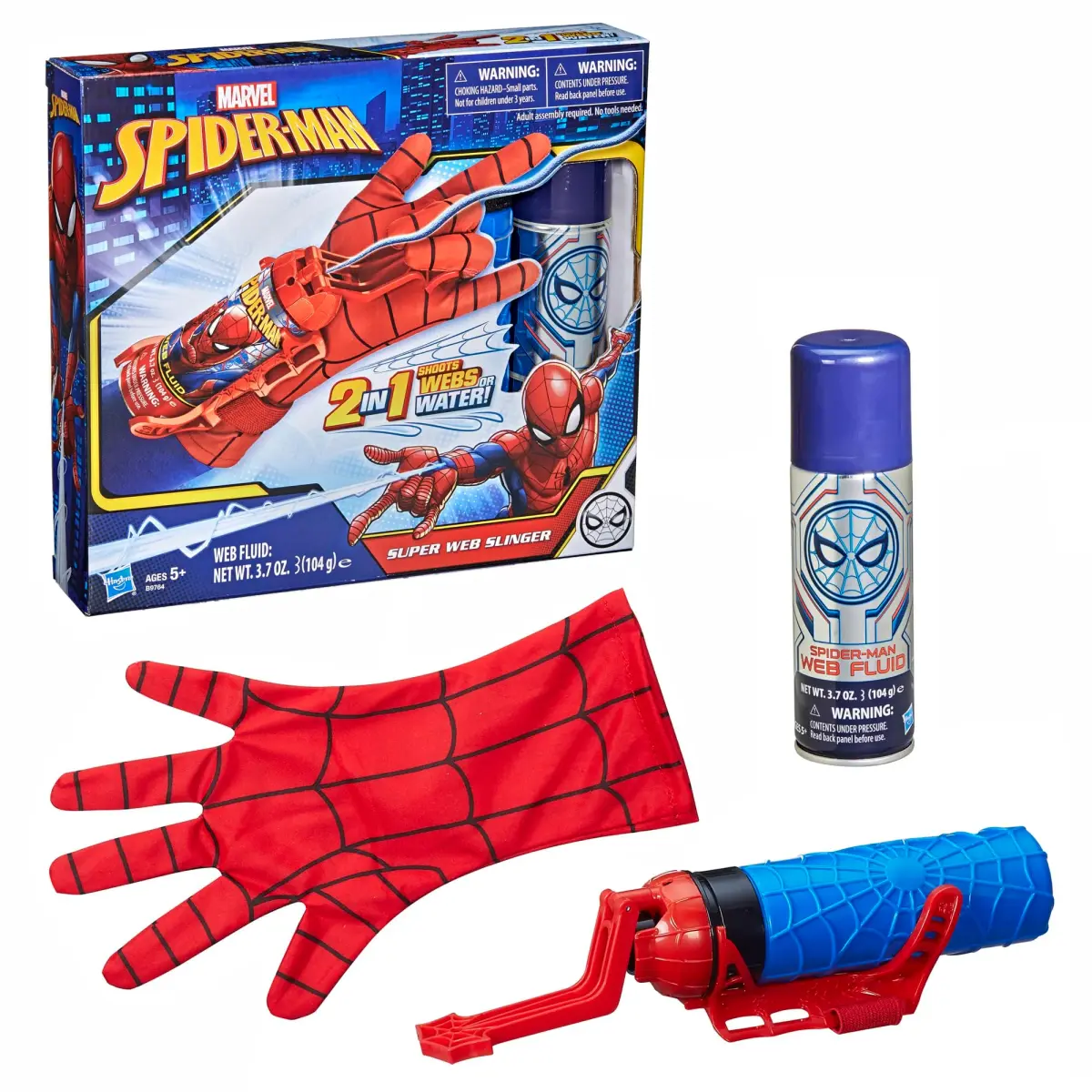 Marvel Spider-Man Super Web Slinger Toy | Shoots Webs or Water - main product image