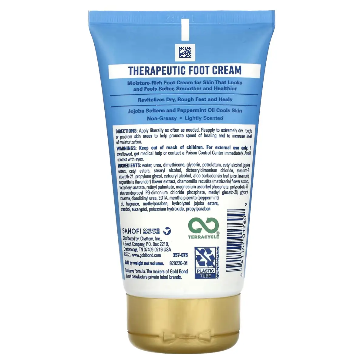 Gold Bond Therapeutic Foot Cream with Urea & Jojoba Oil, 118ml (4 Oz) Pack of 6 | Intensive Moisturizer for Cracked Heels - view 8