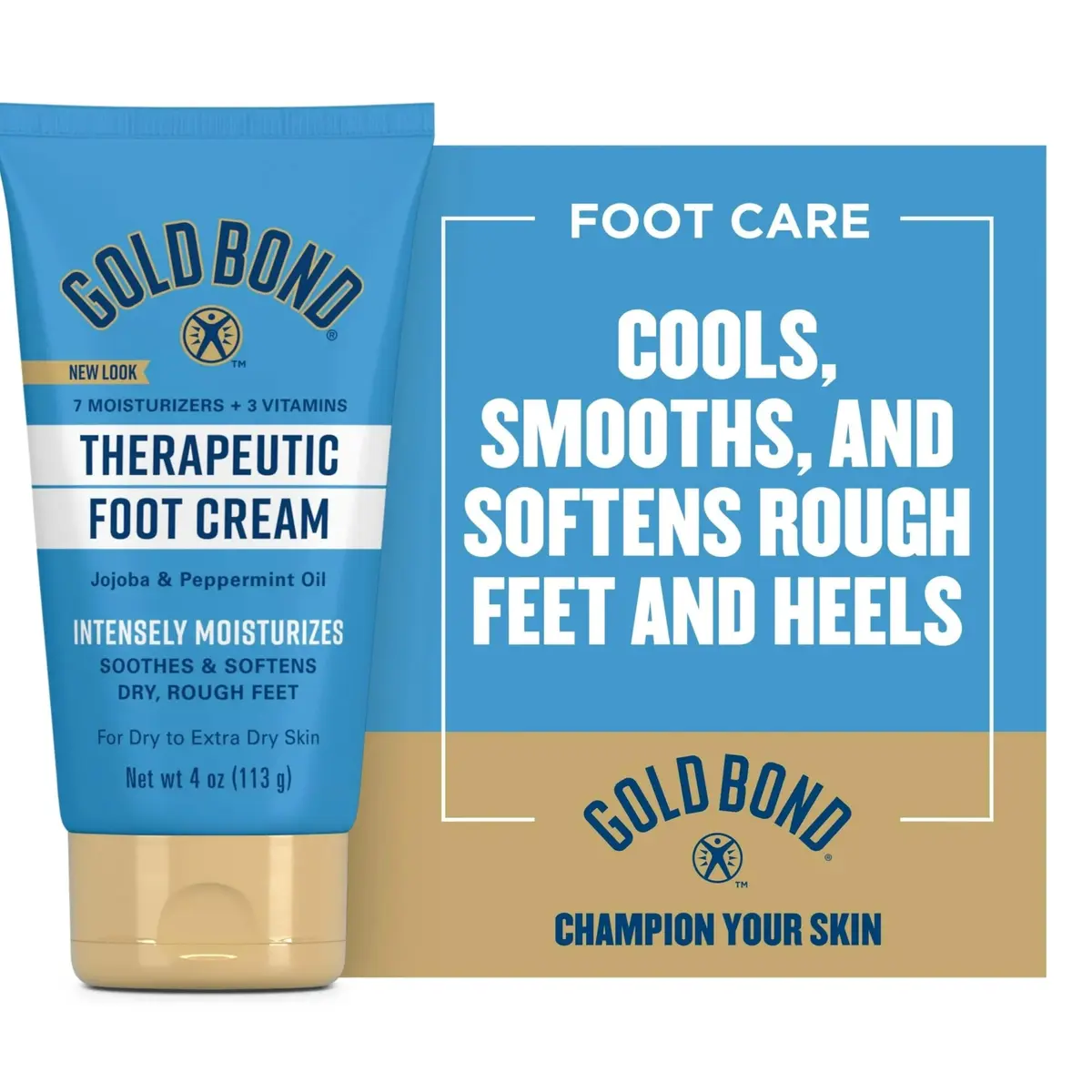 Gold Bond Therapeutic Foot Cream with Urea & Jojoba Oil, 118ml (4 Oz) Pack of 6 | Intensive Moisturizer for Cracked Heels - view 9