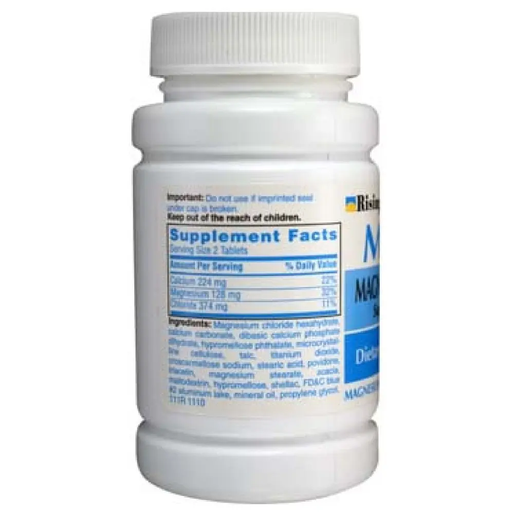 Rising Mag64 Magnesium Chloride with Calcium Tablets 60 Count | Supports Bone & Heart Health - view 2