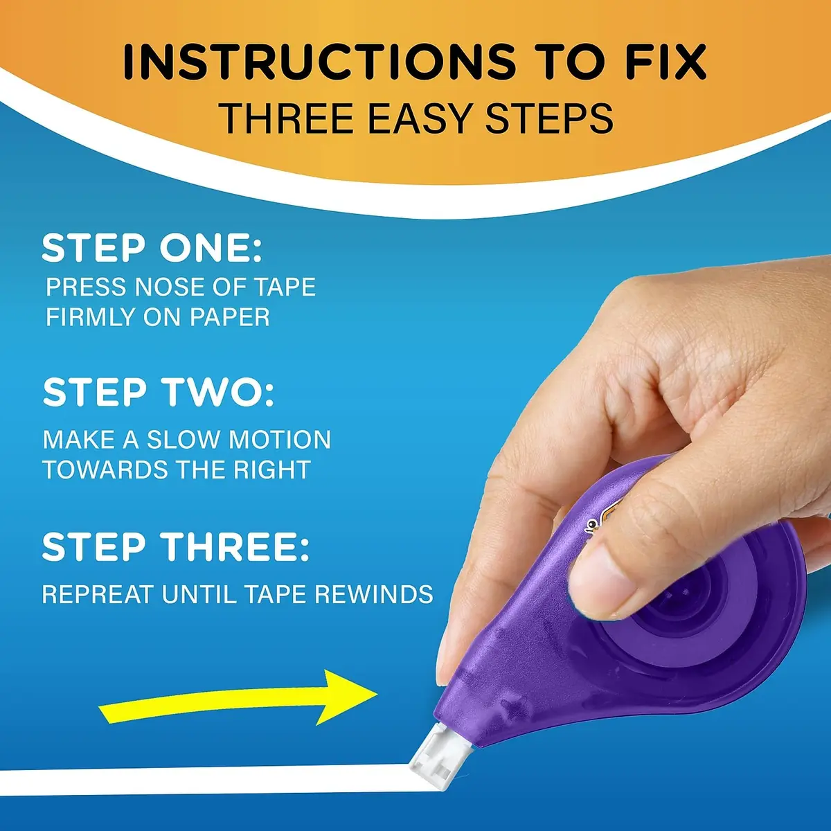 BIC WOTAPP418 Wite-Out EZ Correct Correction Tape 1/6-Inch x 400-Inch | Dry, Tear-Resistant, Visible Supply - view 8