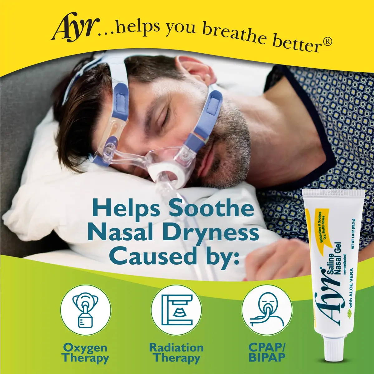 AYR Saline Nasal Gel with Aloe, 3 x 1 oz (3 oz Total) | Soothes Dry Noses - view 4