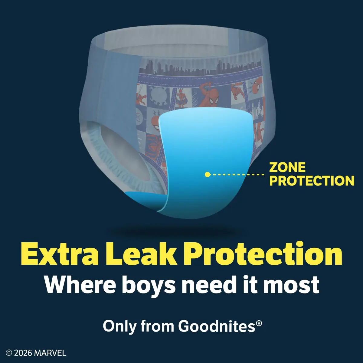 GoodNites Boys' Nighttime Bedwetting Underwear, Extra Small (28-43 lbs), 44 Ct | Leak-Free Protection for Confident Nights - view 6