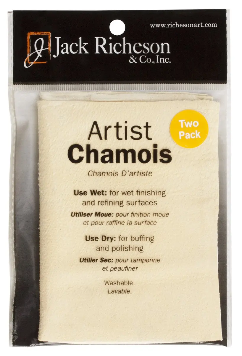 Jack Richeson Artist Chamois 2 Pack 5 x 7 | Wet & Dry Surface Refining Tool - main product image