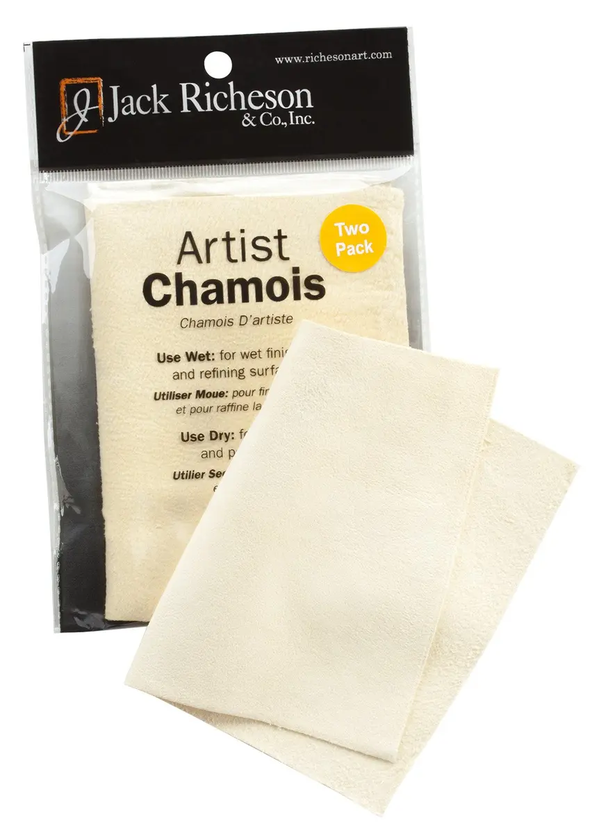 Jack Richeson Artist Chamois 2 Pack 5 x 7 | Wet & Dry Surface Refining Tool - view 2