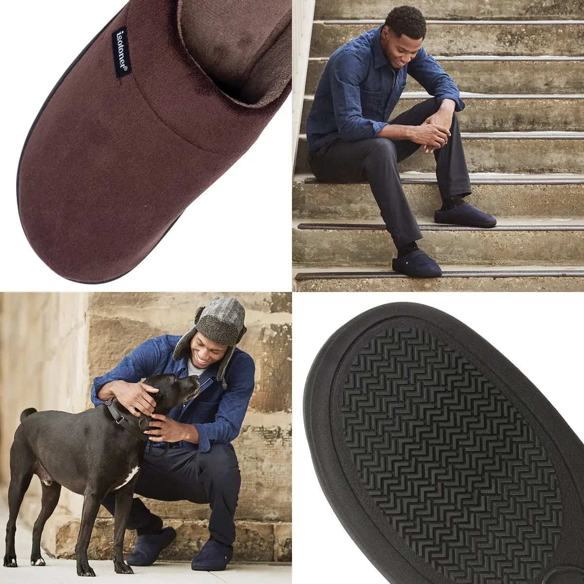 isotoner Men's Microsuede Devin Slip On Slippers with Cooling Memory Foam | Indoor/Outdoor Comfort (70-120 chars) - view 5