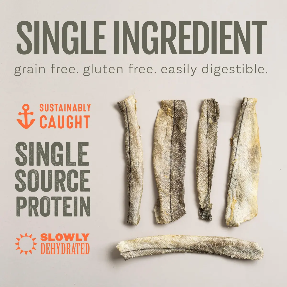 Polkadog Crunchy Haddock Skins Dog Treats | Single-Ingredient, 1lb | Omega-3 Rich, Hypoallergenic, Grain-Free - view 4