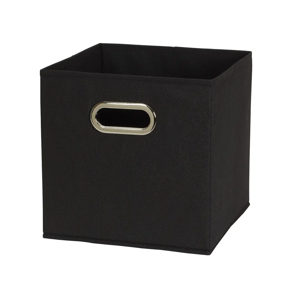 Household Essentials Foldable Fabric Storage Bins 6 Piece Set | Classic Black, Stackable & Space-Saving (70-120 chars) - view 3