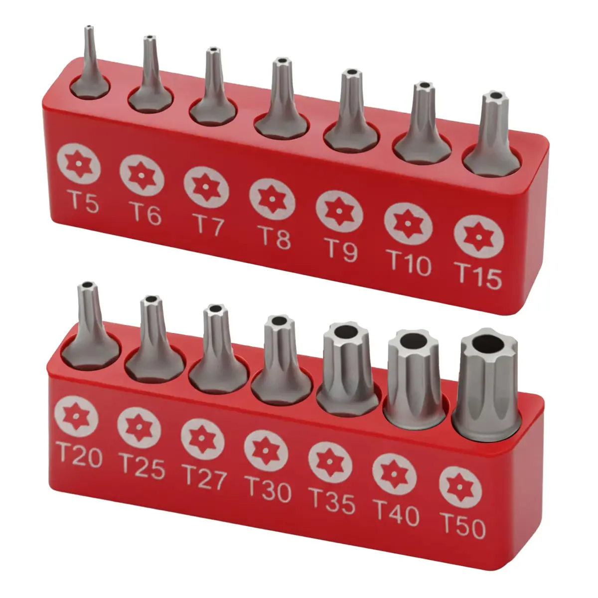 RamPro 15Pc Security Torx Bit Set T5-T50 with 1/4" Hex Shank | Tamper Proof Driver Bits for Automotive & Electronics - main product image
