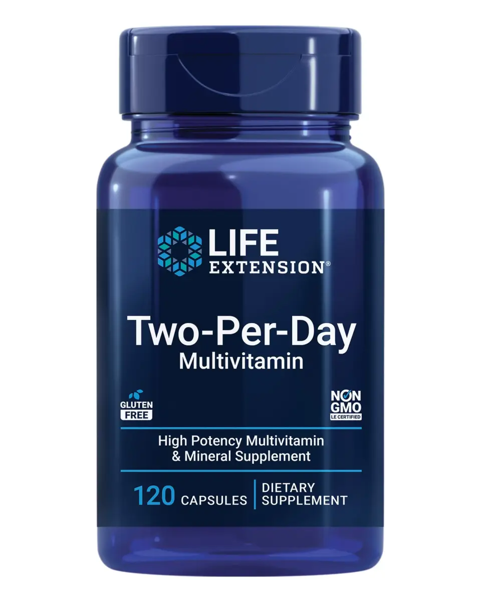 Life Extension Two-Per-Day Multivitamin Capsules 120 Count (60 Day Supply) | Comprehensive Daily Wellness Formula - main product image