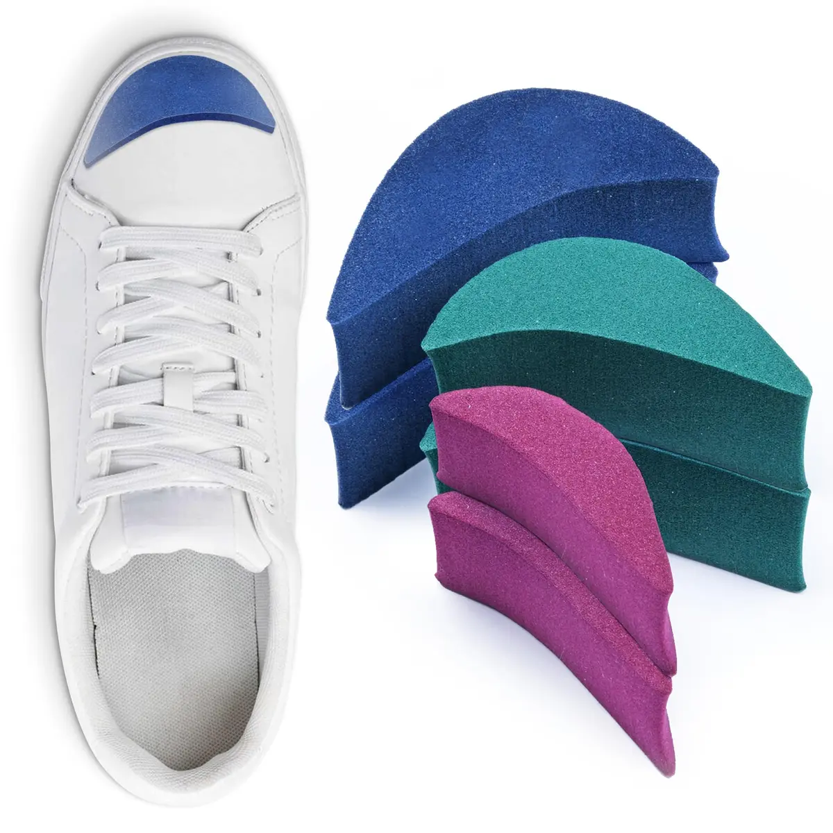Shoolex Shoe Filler 3 Sizes in One Pack | PU Foam Toe Cushion Inserts for Big Shoes - main product image