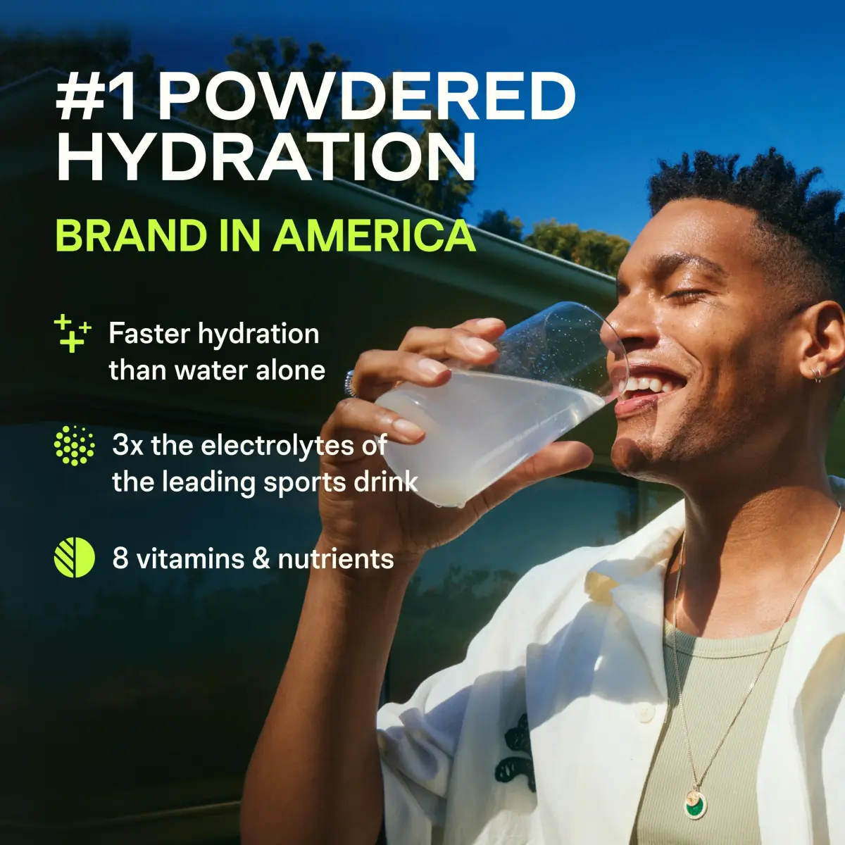 Liquid I.V. Hydration Multiplier Electrolyte Drink Mix, Lemon Lime, 16 Stick Packs (9.03 oz / 256 g) | Clinically Proven Hydration - view 3