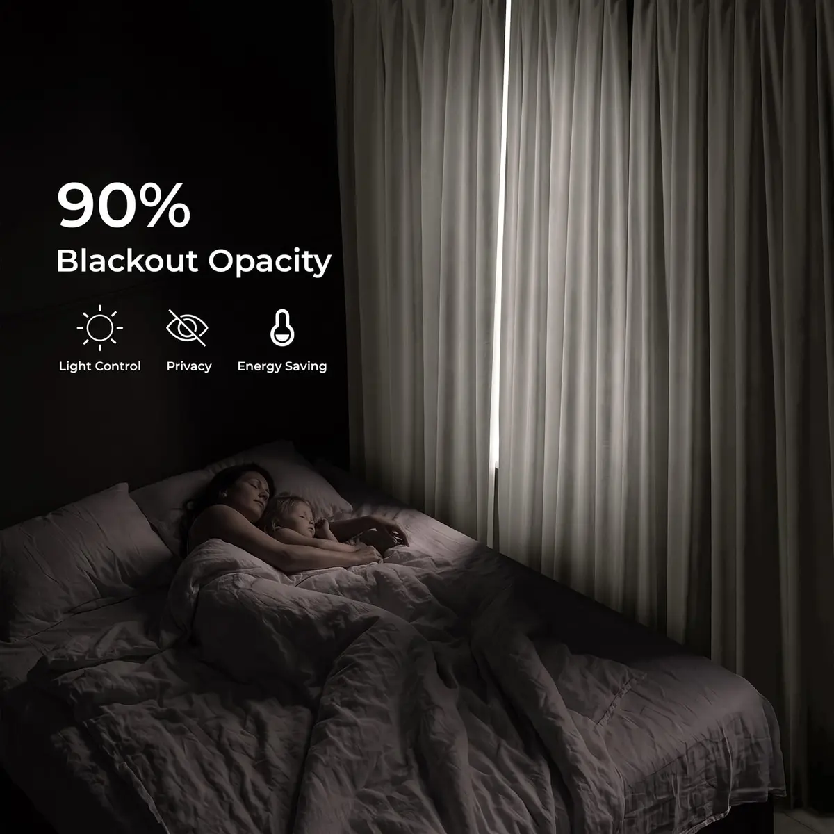 HPD Half Price Drapes Plush Velvet Blackout Curtains 25W x 96L | Light & Noise Blocker - view 2