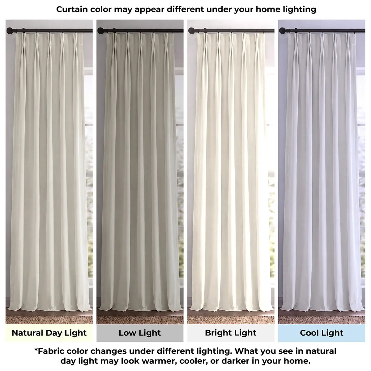 HPD Half Price Drapes Plush Velvet Blackout Curtains 25W x 96L | Light & Noise Blocker - view 3