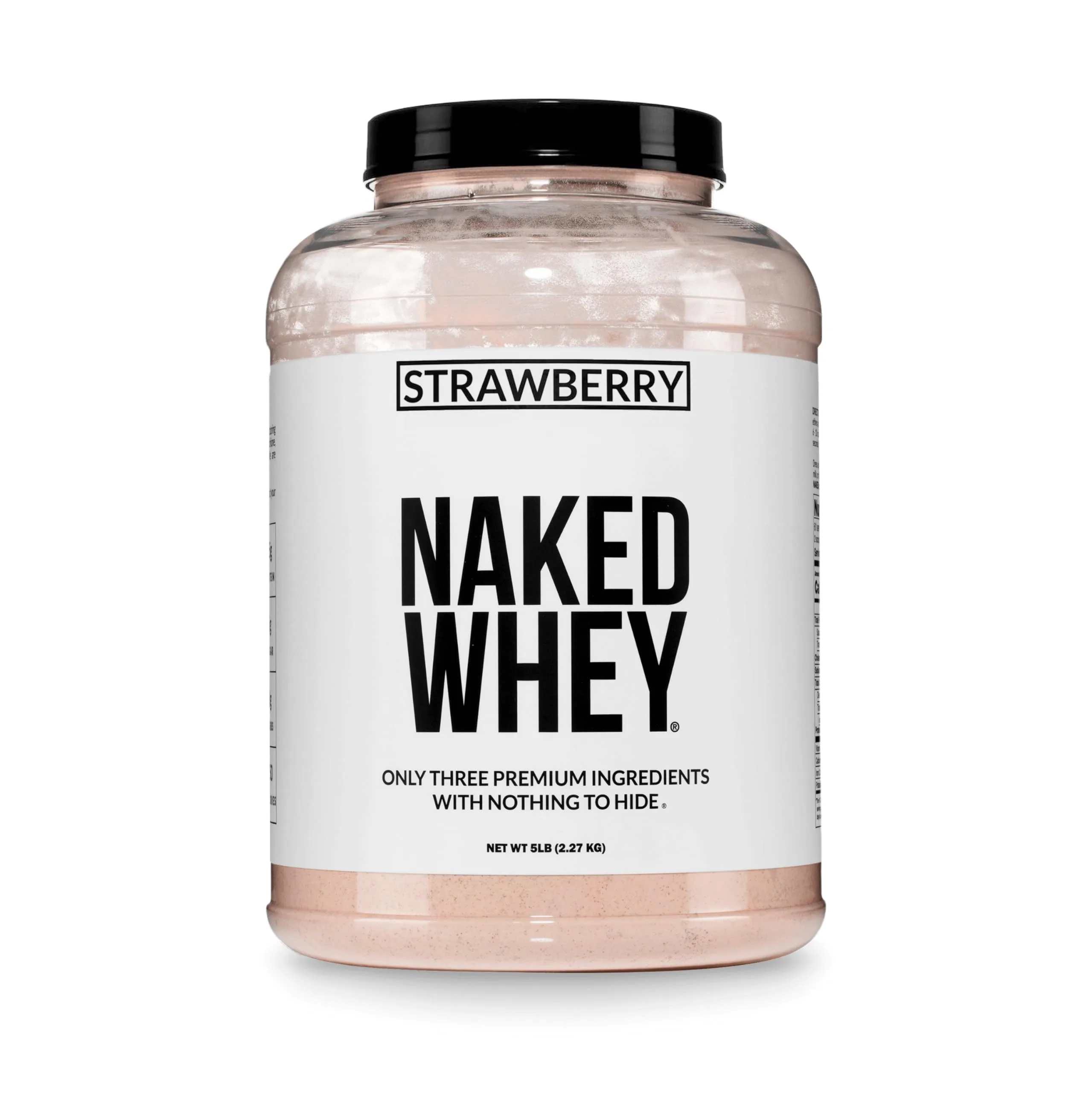 NAKED Strawberry Whey Protein Powder 2.27kg (5 lb) | All Natural Grass Fed Whey Protein Aid Muscle Growth & Recovery - main product image