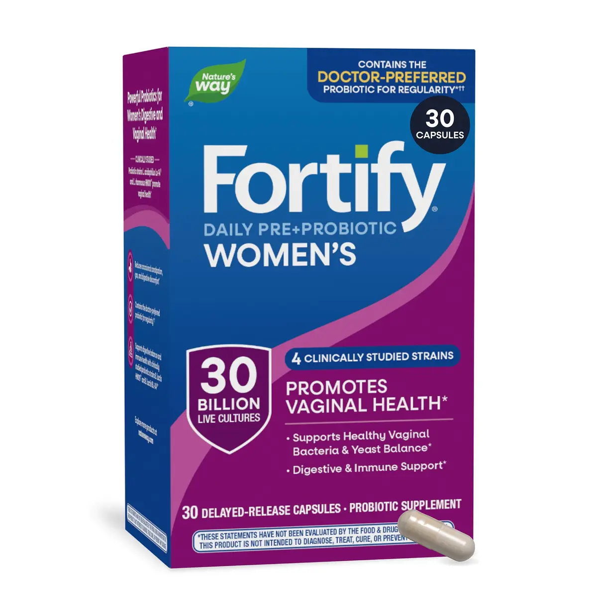 Nature's Way Fortify Women’s Probiotic 30 Billion CFU | Supports Digestive, Vaginal & Immune Health in Women - main product image