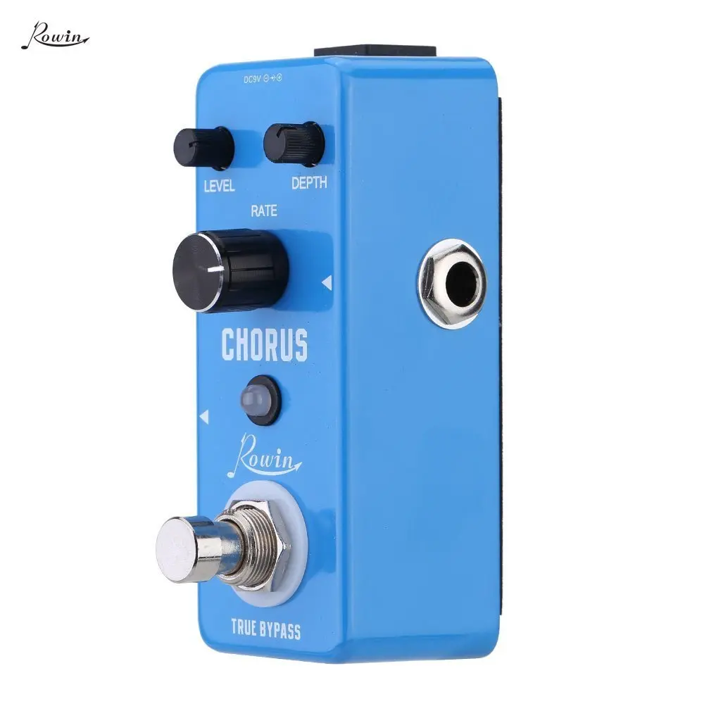 Rowin LEF-304 Analog Chorus Pedal for Electric Guitar Bass True Bypass | 95mm (D) x 44mm (W) x 48mm (H) - view 5