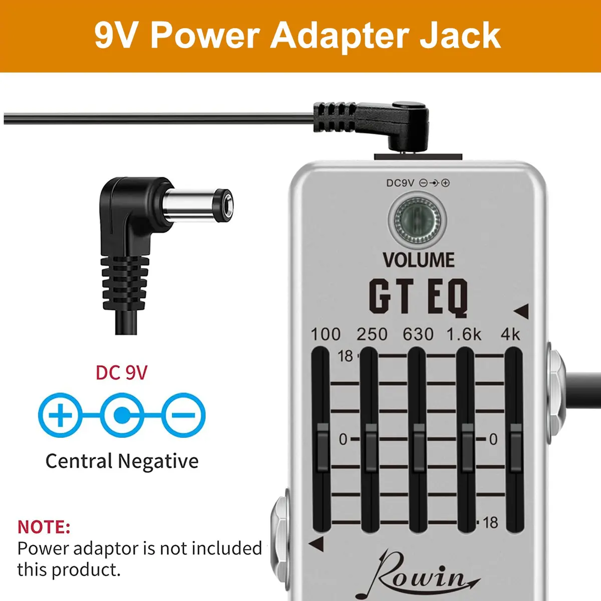 Rowin LEF-317A 5-Band EQ Guitar Pedal | 95mm x 45mm x 48mm - view 5