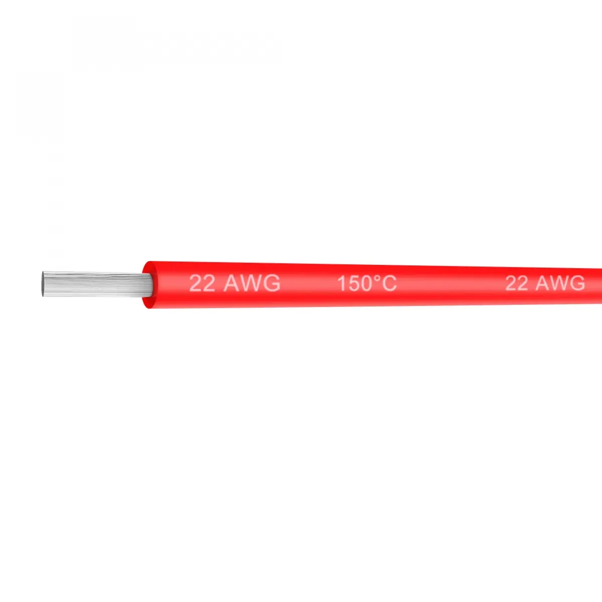 uxcell 22AWG 32.8Ft Silicone Copper Wire Cable - 40KV Voltage, Red - main product image