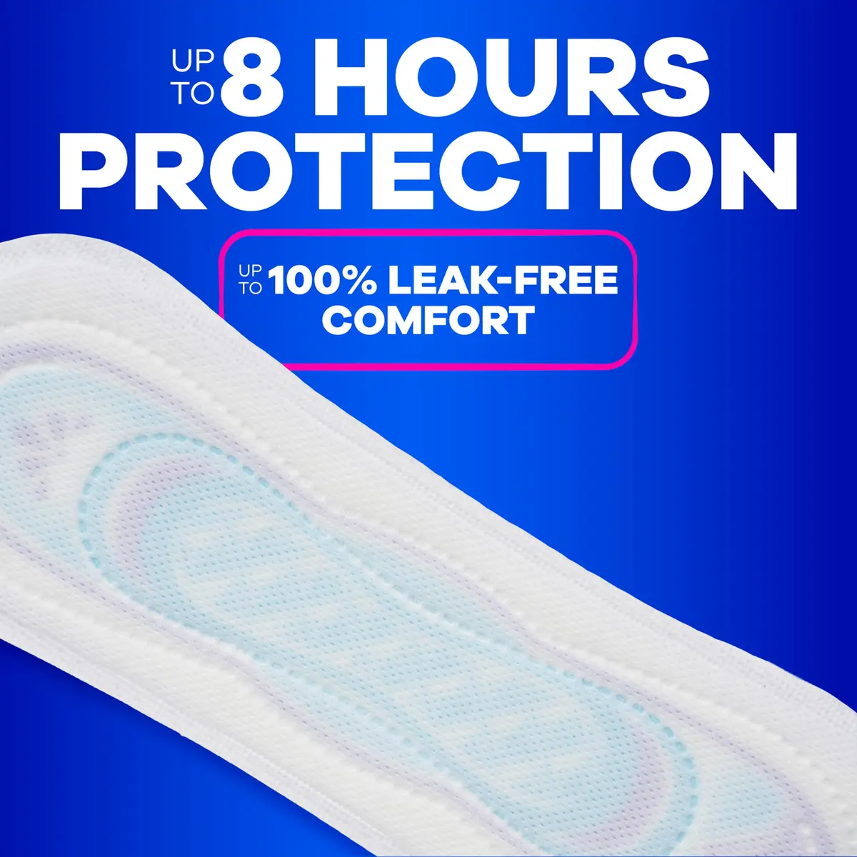 Always Ultra Thin Feminine Pads Without Wings, Size 1 Regular Absorbency, 132 Count | 100% Leak-Free Protection - view 5
