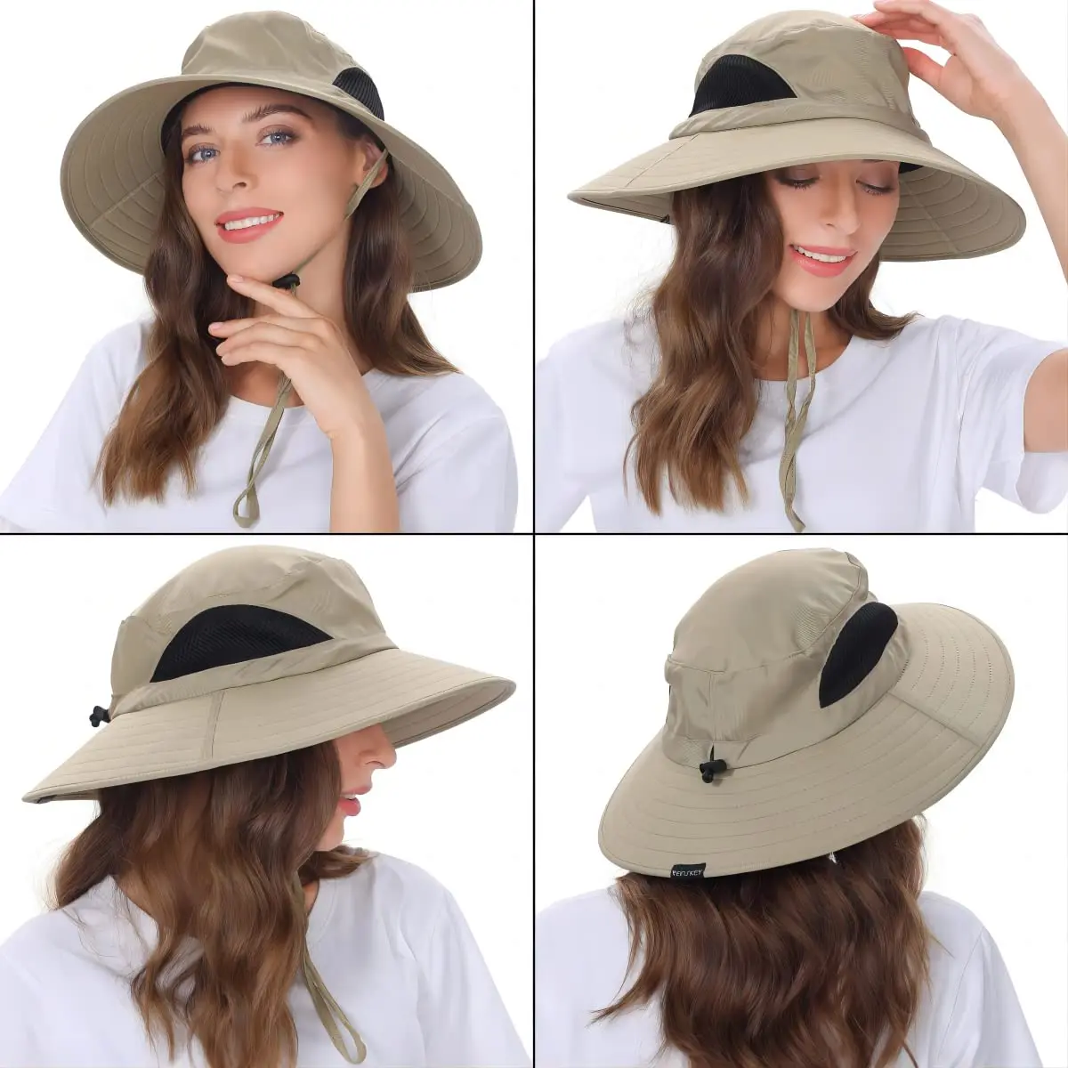 EINSKEY Wide Brim Sun Hat UPF 50+ Waterproof Packable for Men & Women | UV Protection & Breathable (70-120 chars) - view 7