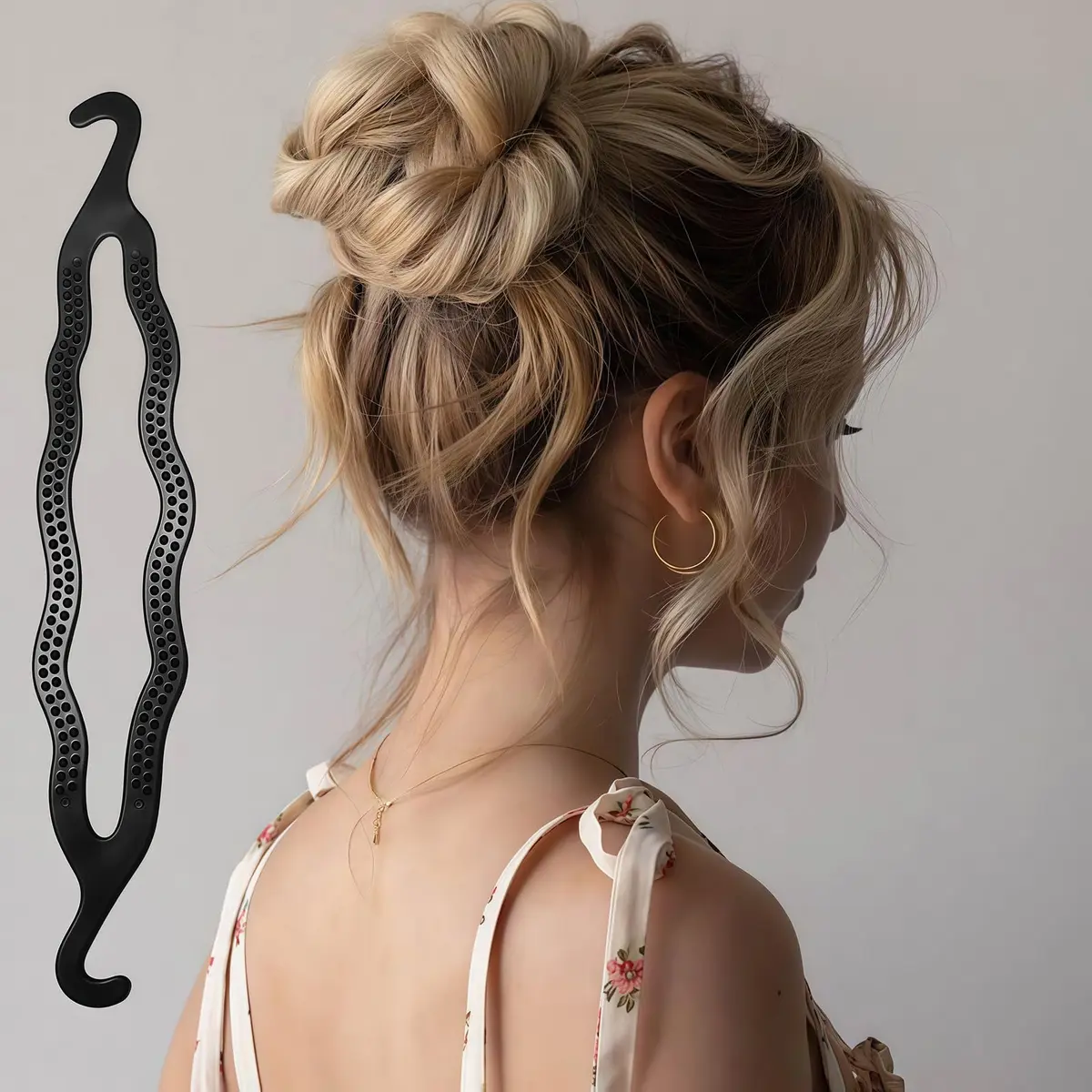 Elandy Plastic Bun Maker Curler 6 Pack | Perfect for Medium & Long Hair - view 5